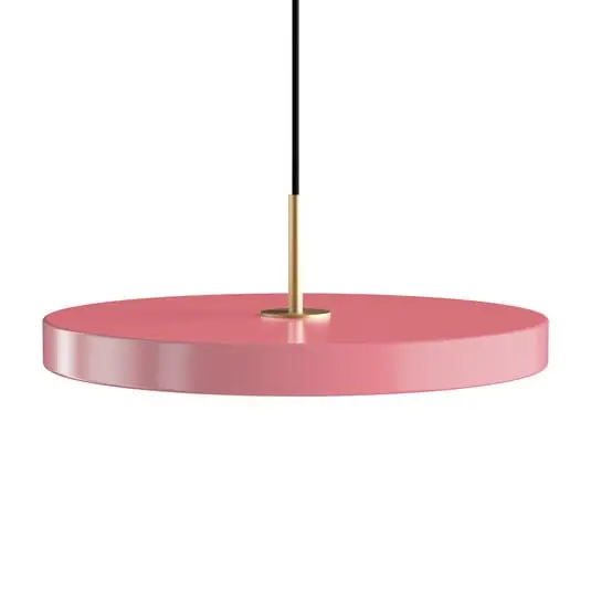 Súper Precio Lámpara colgante LED Asteria Medium, rosa/latón, Ø 43 cm - UMAGE