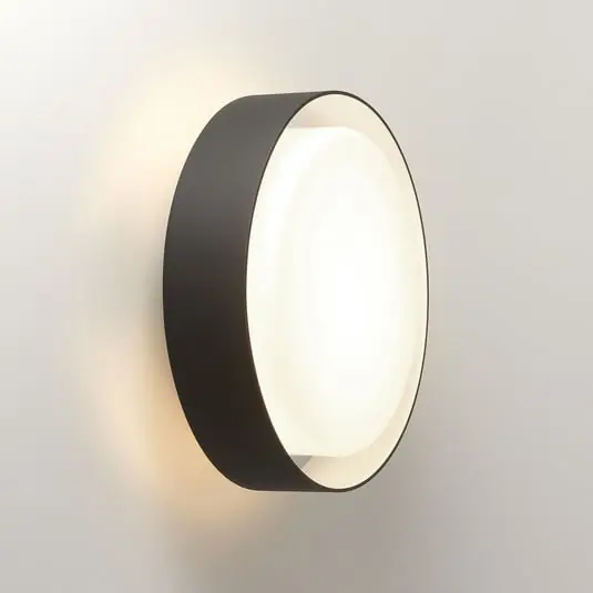 Plaff-On Aplique de Pared/Lámpara de Techo Ø33 IP54 Black - Marset Solo Hoy