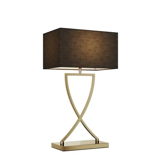 Compra Ahora Evaine Lámpare de Sobremesa Brass/Black - Lucande