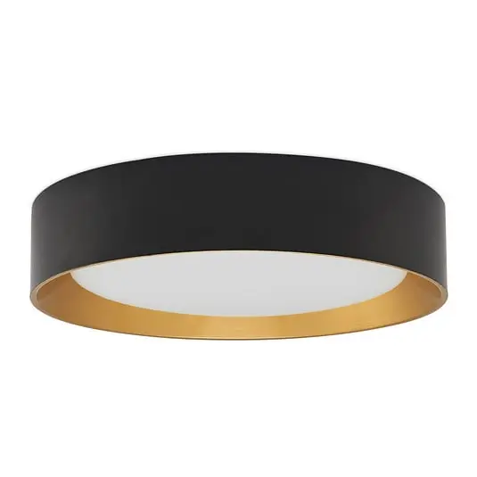 Kambia LED Lámpara de Techo Ø45 Black/Gold - Lindby Stock Limitado