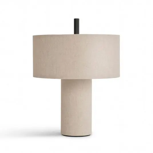 Precio De Fábrica Margin Portable Lámpara de Sobremesa Beige Canvas - New Works