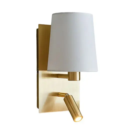 Edición Limitada Aiden Aplique de Pared White/Brass - Lindby