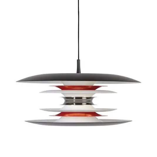 Diablo Lámpara Colgante Ø500 Negro Mate/Rojo - Belid Oferta Especial