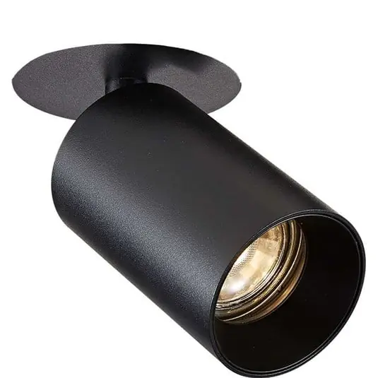 SpotOn Semi Empotrable Negro - Antidark Marca Reconocida