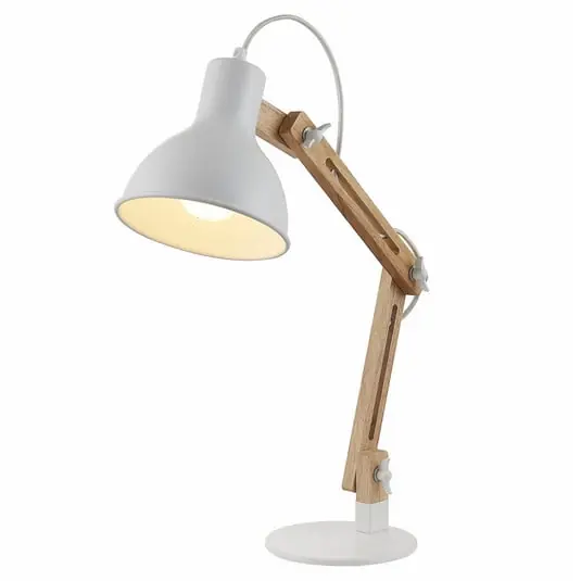 Shivanja Lámpara de Sobremesa White/Ash -  Lindby Nuevo Modelo