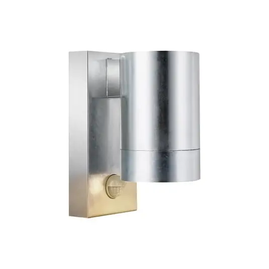 Promoción Tin Maxi En el exterior Aplique de Pared w/Sensor Galvanizado Acero - Nordlux