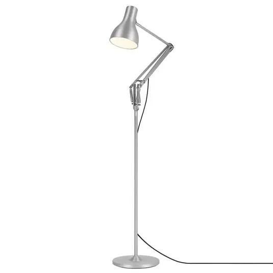 Type 75 Lámpara de Pie Plata Metálico - Anglepoise Pedido Al Por Mayor