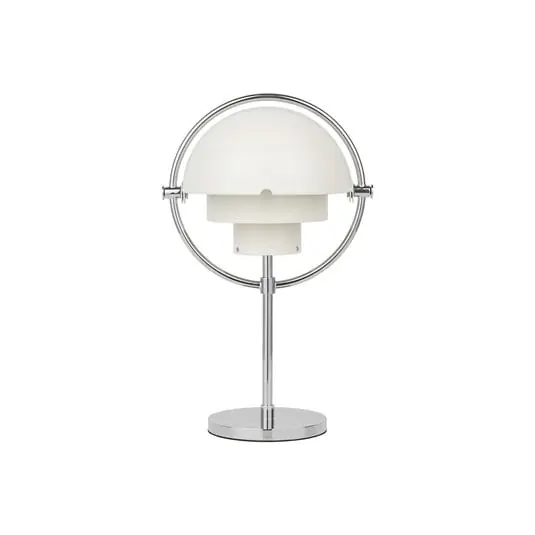 Envío Exprés Multi-Lite Portable Lámpara de Sobremesa White/Chrome - GUBI