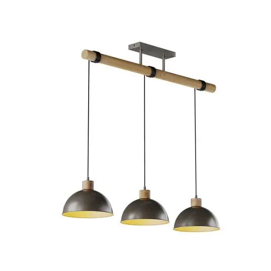 Holgar Lámpara Colgante Green/Wood - Lindby Entrega Rápida