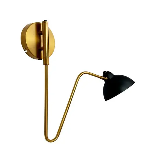 Solo Hoy Futura Aplique de Pared Black/Brass - DybergLarsen