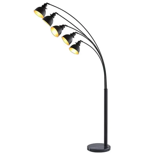 Descuento Lira 5 Lámpara de Pie Black/Gold - Lindby