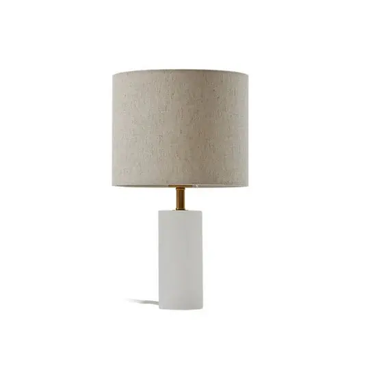 Certificado Lámpara de mesa Alabaster Ø 25 cm Mármol E27 - Lindby