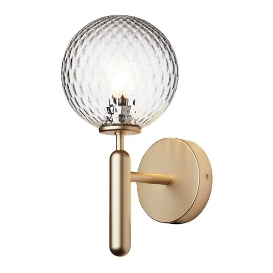 Precio De Fábrica Miira Aplique de Pared Brass/Optic Clear - Nuura