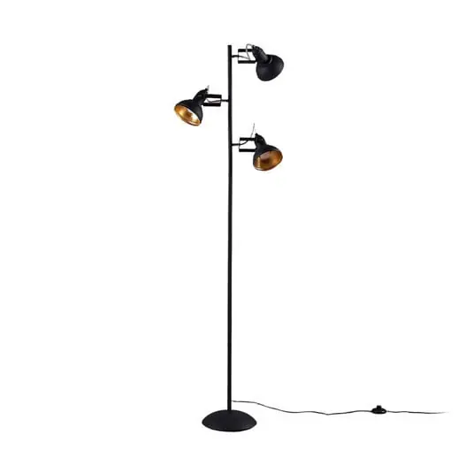 Disponible Ahora Lilly Lámpara de Pie Black/Gold - Lindby