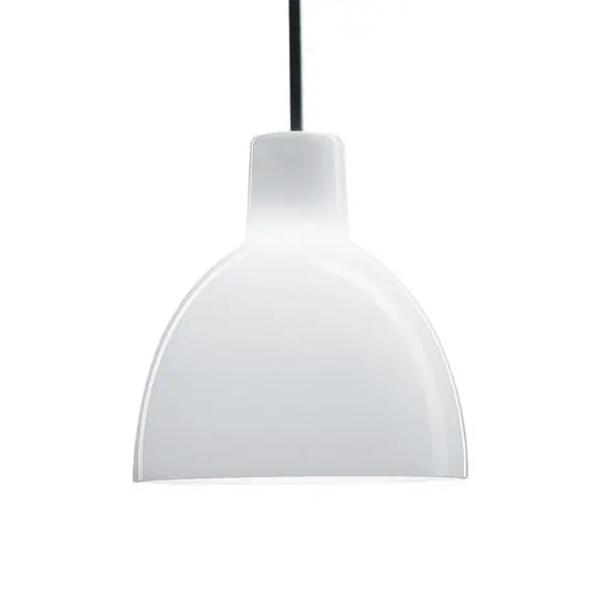 Solo Hoy Toldbod Lámpara Colgante Vidrio Ø155 White Opal - Louis Poulsen