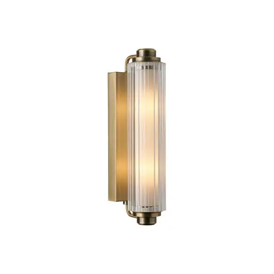 Aplique de pared Nimal Double, latón, IP44, plástico, metal - Nordlux Popular