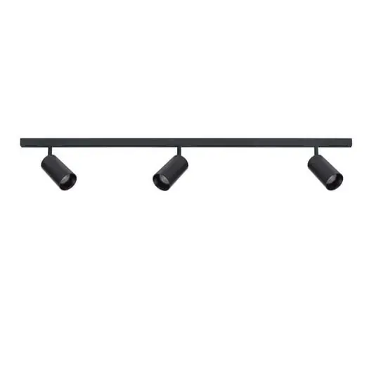 Designline 3 focos tubulares, 1 m negro - Antidark Precio Rebajado