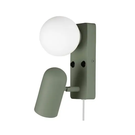 Precio Reducido Doppio Aplique de Pared Verde - Globen Lighting