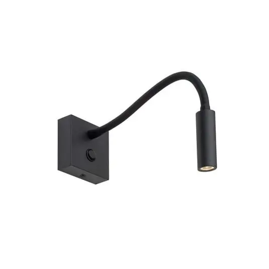 Económico Flex Aplique de pared Negro - Antidark