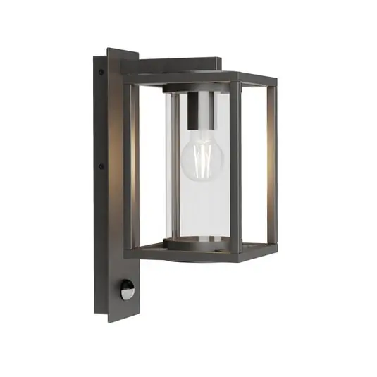 Aplique para exterior Ferda, sensor, antracita, IP44 - Lucande Original