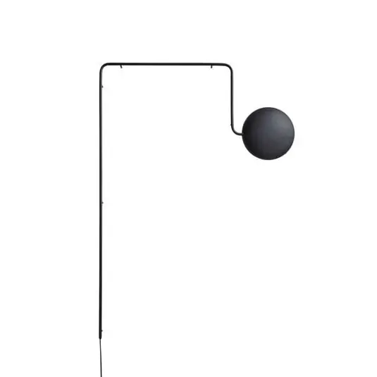 Precio Económico Mercury Aplique de pared Negro - Woud