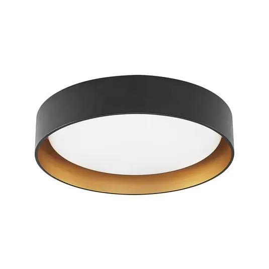 Gracjan Lámpara de Techo Black/Gold - Lindby Oferta Limitada