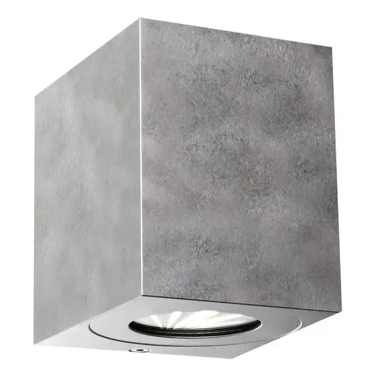 A Buen Precio Canto Kubi 2 Aplique de Pared Galvanised - Nordlux