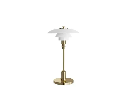 Artesanal PH 2/1 Portable Lámpara de Sobremesa Brass Metallised - Louis Poulsen
