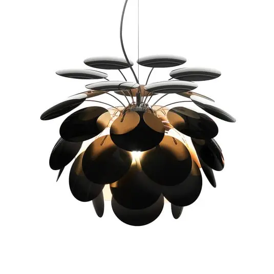 Discoco Lámpara Colgante Ø68 Negro-Oro - Marset Promoción