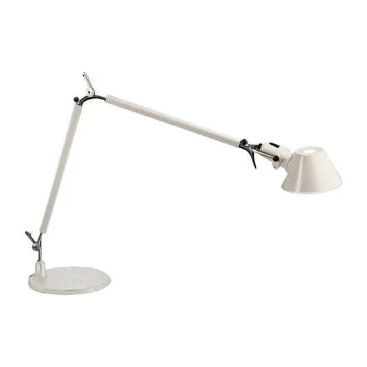 Profesional Tolomeo Lámpara de Sobremesa E27 Blanco con Base Blanco - Artemide
