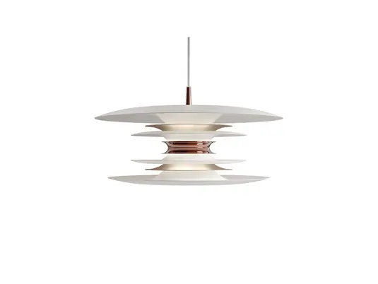 Diablo Lámpara Colgante Ø50 Matt White/Rosé Silver - Belid Imprescindible (Must-Have)