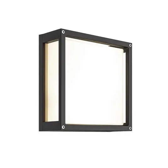Aurelien Square Aplique Exterior IP54 Dark Grey - Lucande Popular