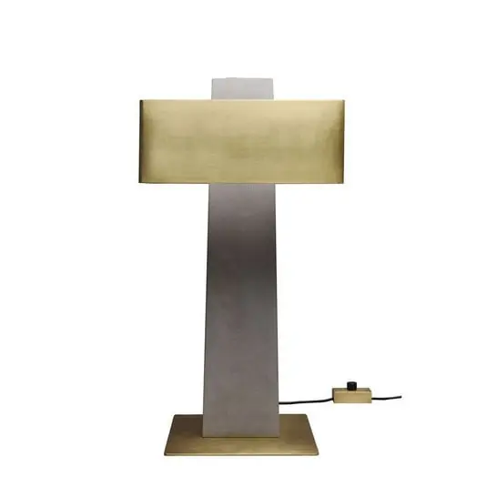 Iota Lámpara de Sobremesa Concrete/Brass - DCW Nueva Colección