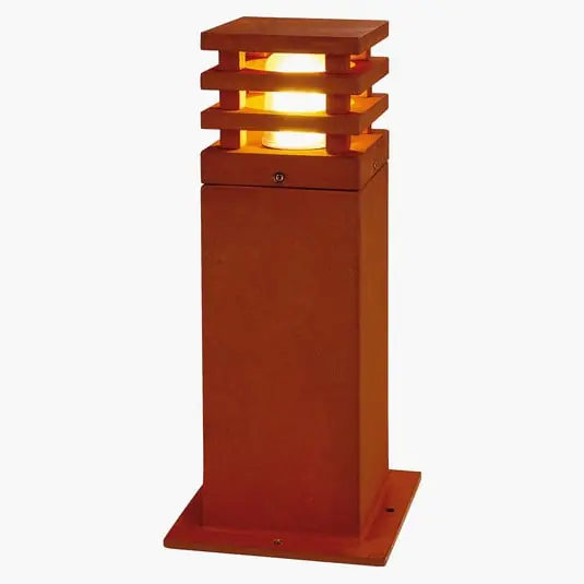 Directo De Fábrica RUSTY SQUARE 40 Baliza de jardín Acero corten - SLV