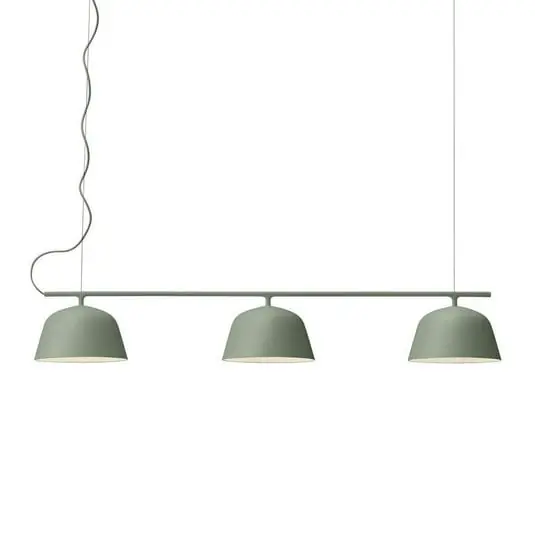 Original Ambit Rail Lámpara Colgante Dusty Green - Muuto