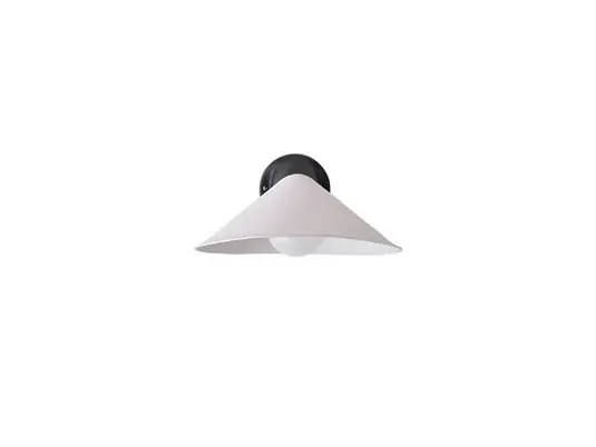Exclusivo Plume Aplique de Pared IP44 Black/Porcelain - DCW