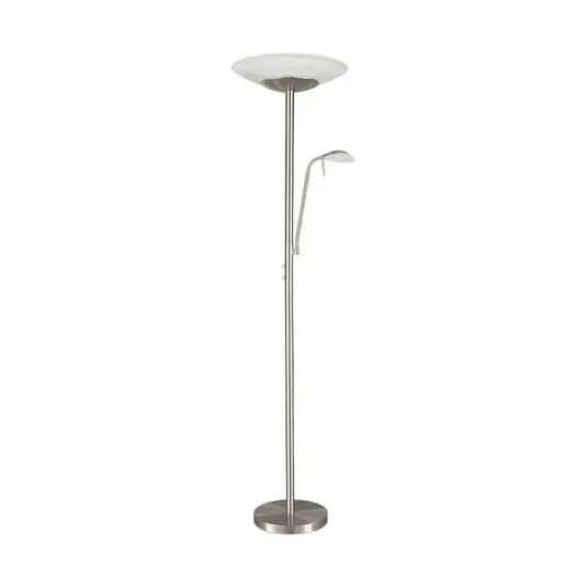 Precio De Oferta Ragna LED Lámpara de Pie Nickel - Lindby