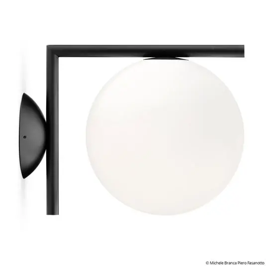 IC C/W1 Lámpara de Techo/Pared Negro Mate - Flos A Buen Precio