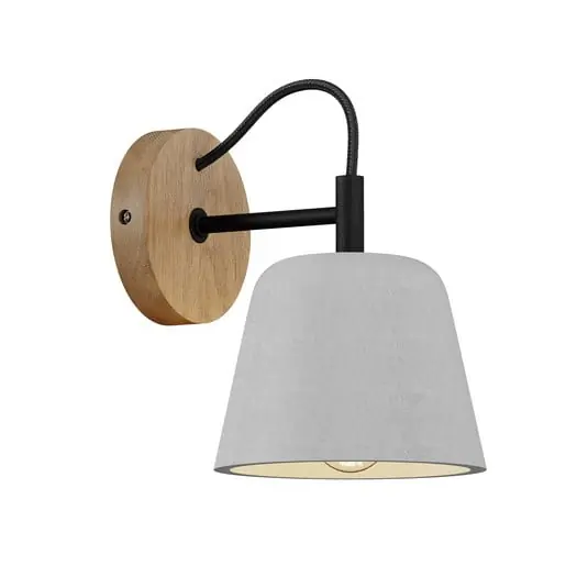 Compra Ahora Kalinda Aplique de Pared Grey/Oak - Lucande