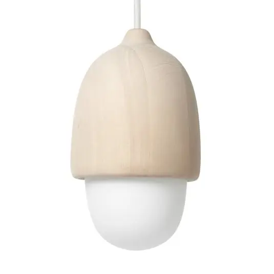 No Te Lo Pierdas Terho Lámpara Colgante Chica Natural/White Opal - Mater