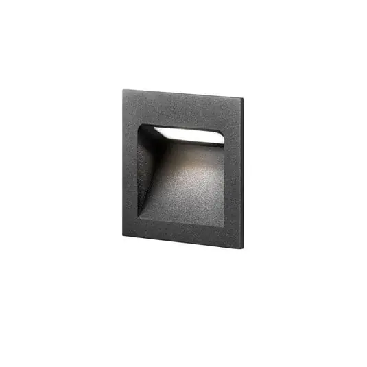 Auténtico Lámpara empotrable Deli 1 LED IP54 3000K negro - LIGHT-POINT