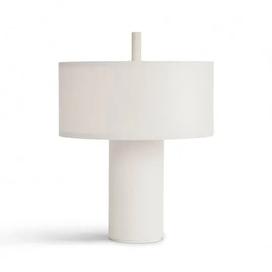 A Buen Precio Margin Portable Lámpara de Sobremesa White Canvas - New Works
