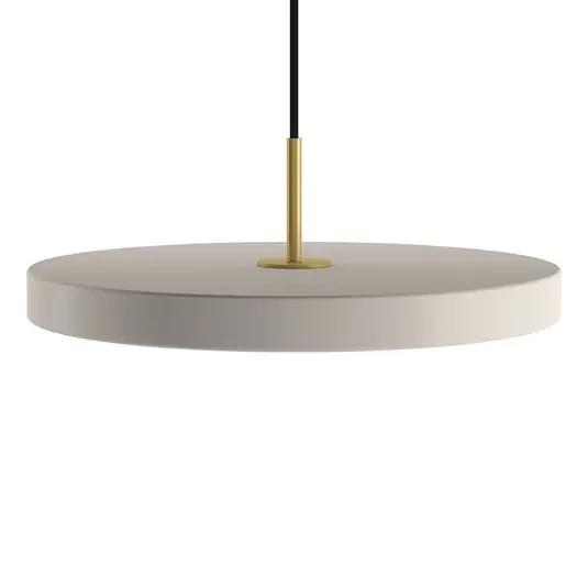Oferta Especial Lámpara colgante Asteria Mini LED blanco perla/latón Ø 31 cm - UMAGE