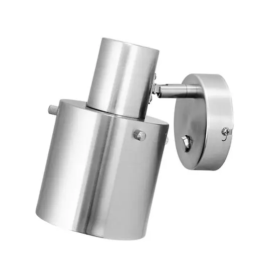Solo Hoy Clark 1 Aplique de Pared Cepillado Acero - Globen Lighting