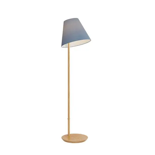 Súper Precio Jinda Lámpara de Pie Blue/Wood - Lucande