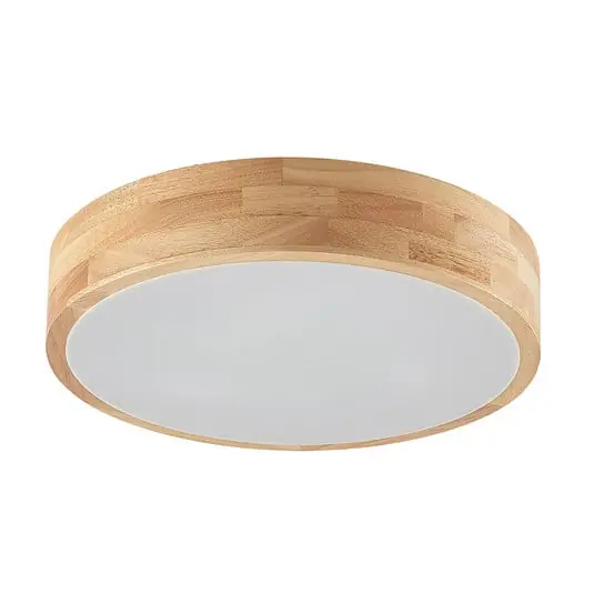 Solo Por Tiempo Limitado Tanju Lámpara de Techo Ø40 Wood/White - Lindby