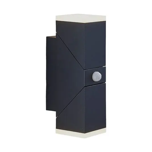 Sally Aplique de Pared Exterior w/Sensor Dark Grey/White - Lindby Oferta De Temporada