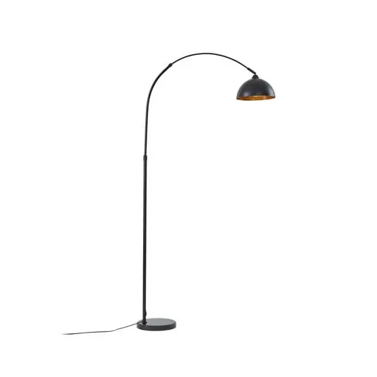 Precio De Oferta Lámpara de pie Tonka negro/dorado - Lindby