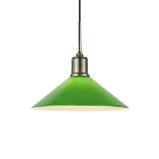 Vela Lámpara Colgante Antique Brass/Green - Markslöjd Auténtico