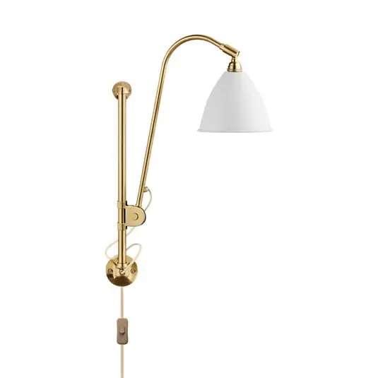 A Buen Precio Bestlite BL5 Aplique de Pared Ø16 Latón/Blanco Mate - GUBI